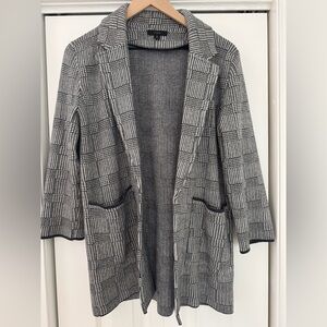 J.Crew Sophie XS blazer cardigan sweater blazer Glen Plaid open